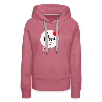 Beste Mutter der Stadt - Frauen Premium Bio Hoodie - Malve - Vorne - Isabella (175cm)