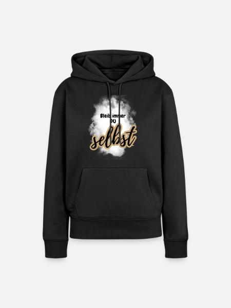 POSITIVE EINSTELLUNG MINDSET Motivation - Frauen Premium Bio Hoodie - Schwarz