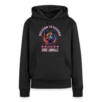 Tervueren Dog Lovers Belgian Shepherd Dog - Women’s Premium Organic Hoodie - black - Front - Julia (174cm)