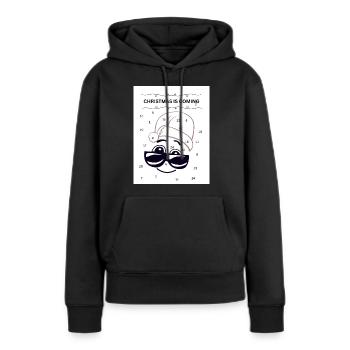 Christmas is coming - Women’s Premium Organic Hoodie - black - Front - Julia (174cm)