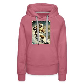 Jolly Jumps - Frauen Premium Bio Hoodie - Malve - Vorne - Isabella (175cm)