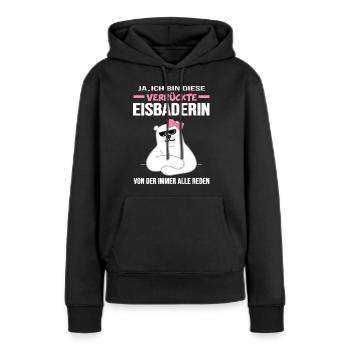 Ice bather winter pool winter swimmer - Women’s Premium Organic Hoodie - black - Front - Julia (174cm)