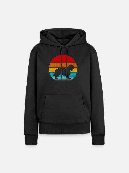 cocker spaniel - Women’s Premium Organic Hoodie - black