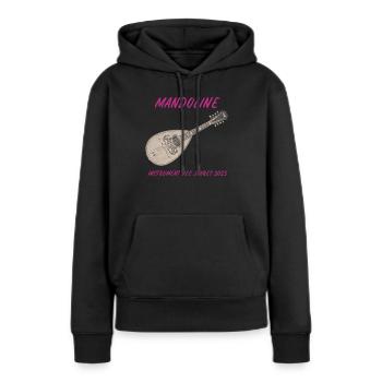 Mandoline Instrument des Jahres alte Mandoline - Frauen Premium Bio Hoodie - Schwarz - Vorne - Julia (174cm)
