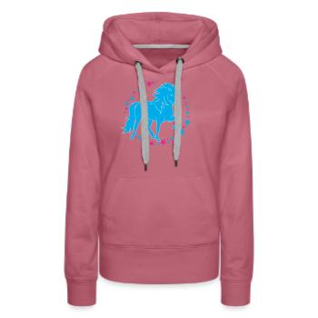 Tölter Sterne - Frauen Premium Bio Hoodie - Malve - Vorne - Isabella (175cm)