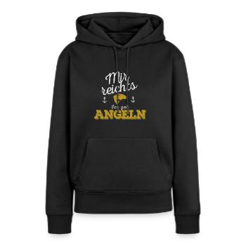 Angel Angeler Lustige Sprüche Geschenke - Frauen Premium Bio Hoodie - Schwarz - Vorne - Julia (174cm)