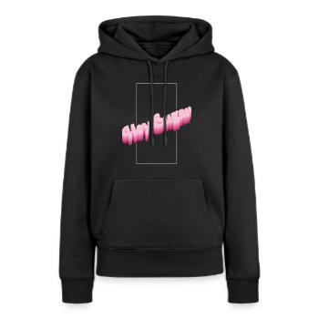 Hallo Zucker - Frauen Premium Bio Hoodie - Schwarz - Vorne - Julia (174cm)