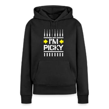 IM Picky Lockpicking Lockpicker - Sweat à capuche Premium bio Femme - noir - Devant - Julia (174cm)