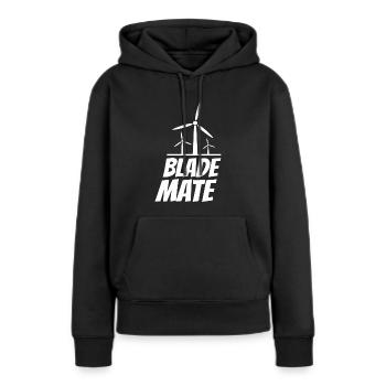 Blade Mate Éolienne Énergie éolienne Énergie éolienne - Sweat à capuche Premium bio Femme - noir - Devant - Julia (174cm)