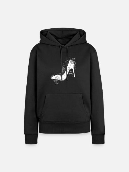 Fashion High Heels Mode - Frauen Premium Bio Hoodie - Schwarz