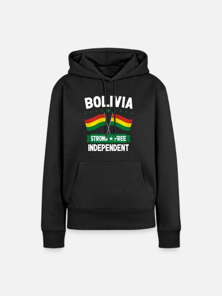 Bolivien - Frauen Premium Bio Hoodie - Schwarz
