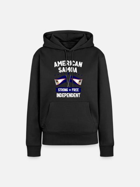 Amerikanisch-Samoa - Frauen Premium Bio Hoodie - Schwarz