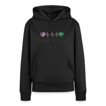 Saudi-Arabien - Frauen Premium Bio Hoodie - Schwarz - Vorne - Julia (174cm)