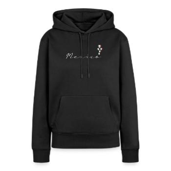 Mexiko - Frauen Premium Bio Hoodie - Schwarz - Vorne - Julia (174cm)