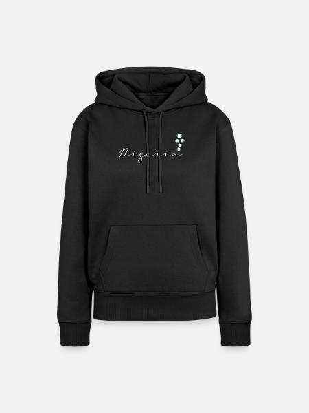 Nigeria - Frauen Premium Bio Hoodie - Schwarz