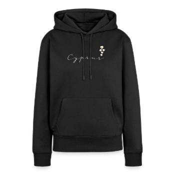 Zypern - Frauen Premium Bio Hoodie - Schwarz - Vorne - Julia (174cm)