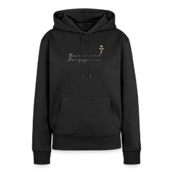 Bosnien und Herzegowina - Frauen Premium Bio Hoodie - Schwarz - Vorne - Julia (174cm)