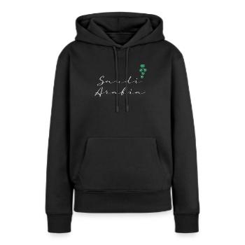 Saudi-Arabien - Frauen Premium Bio Hoodie - Schwarz - Vorne - Julia (174cm)