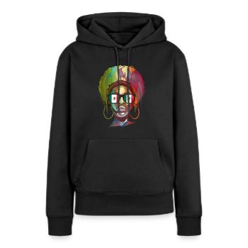 Mexiko - Frauen Premium Bio Hoodie - Schwarz - Vorne - Julia (174cm)