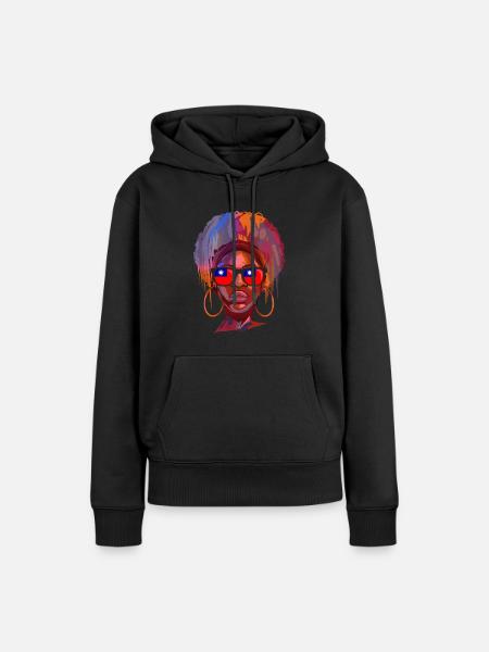 Taiwan - Frauen Premium Bio Hoodie - Schwarz