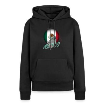 Mexiko - Frauen Premium Bio Hoodie - Schwarz - Vorne - Julia (174cm)