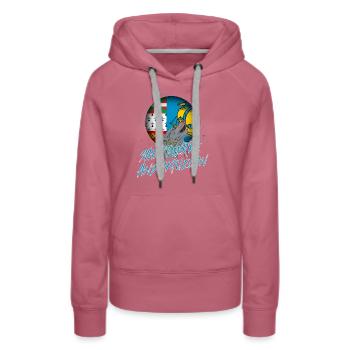 St. Pierre und Miquelon - Frauen Premium Bio Hoodie - Malve - Vorne - Isabella (175cm)