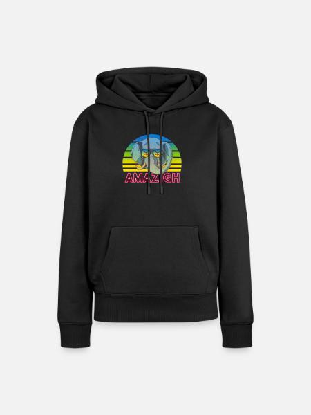 Amazigh - Frauen Premium Bio Hoodie - Schwarz