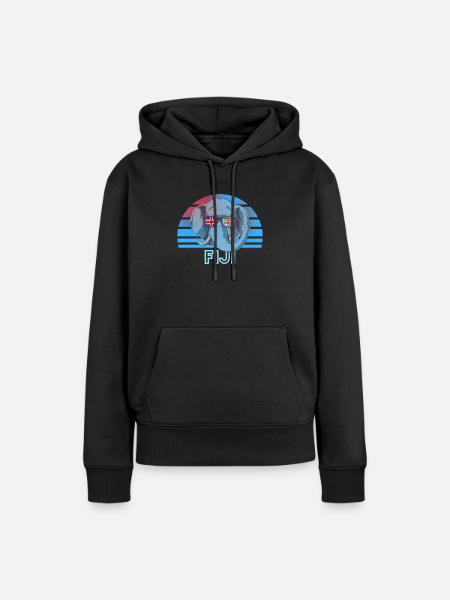 Fidschi - Frauen Premium Bio Hoodie - Schwarz