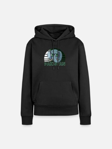 Pakistan - Frauen Premium Bio Hoodie - Schwarz