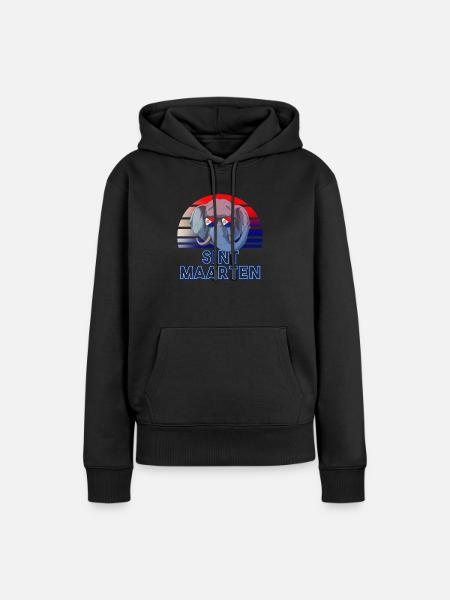 Sint Maarten - Frauen Premium Bio Hoodie - Schwarz