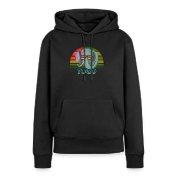 Togo - Women’s Premium Organic Hoodie - black - Front - Julia (174cm)