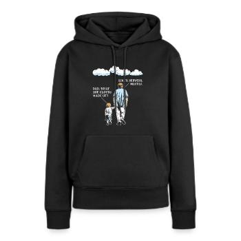 Aus Was Sind Clouds Programmierer Coder - Frauen Premium Bio Hoodie - Schwarz - Vorne - Julia (174cm)
