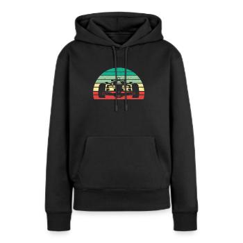 Rennen Rennstrecke Autorennen Grandprix Motorsport - Frauen Premium Bio Hoodie - Schwarz - Vorne - Julia (174cm)