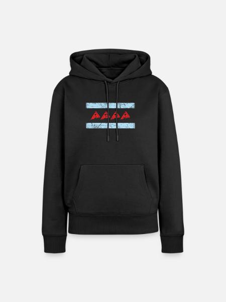 Chicago Style Pizza Deep Dish - Frauen Premium Bio Hoodie - Schwarz