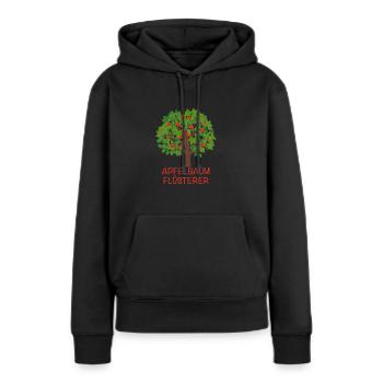 Apfelbäume Apfel Apfelbaum Apfelsaft Geschenk - Frauen Premium Bio Hoodie - Schwarz - Vorne - Julia (174cm)