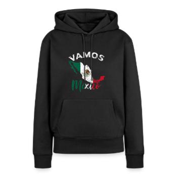 Mexiko - Frauen Premium Bio Hoodie - Schwarz - Vorne - Julia (174cm)