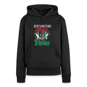 Afghanistan Kaboul Perse Muslim Arabia - Sweat à capuche Premium bio Femme - noir - Devant - Julia (174cm)