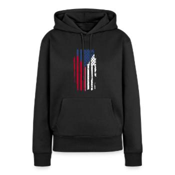 Tschechien - Frauen Premium Bio Hoodie - Schwarz - Vorne - Julia (174cm)