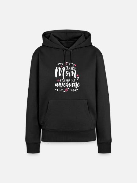 Mutter Selbstbewusstsein - Frauen Premium Bio Hoodie - Schwarz