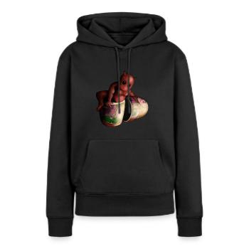 Russische Puppe - Frauen Premium Bio Hoodie - Schwarz - Vorne - Julia (174cm)