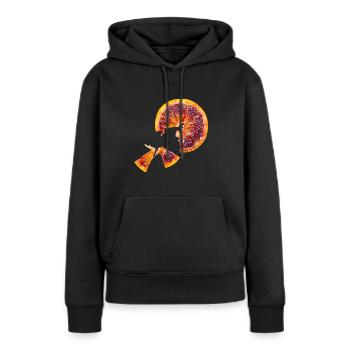 Blutorange - Frauen Premium Bio Hoodie - Schwarz - Vorne - Julia (174cm)