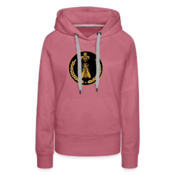 Napoleon Biene 2 - Frauen Premium Bio Hoodie - Malve - Vorne - Isabella (175cm)
