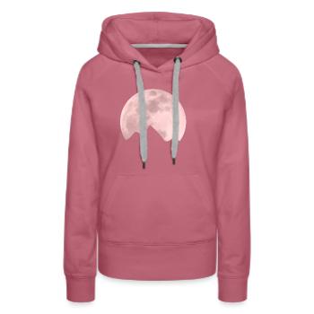 Moon mountain - Women’s Premium Organic Hoodie - mauve - Front - Isabella (175cm)