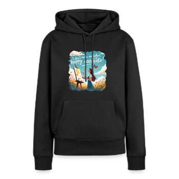 Ölmalerei In Der Natur für Maler Und Künstler - Frauen Premium Bio Hoodie - Schwarz - Vorne - Julia (174cm)