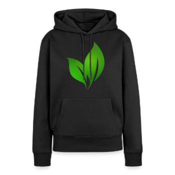 Blatt 3 - Frauen Premium Bio Hoodie - Schwarz - Vorne - Julia (174cm)