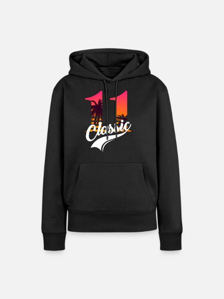 Ausgabe 11 - 11-jähriges Jubiläum - Frauen Premium Bio Hoodie - Schwarz