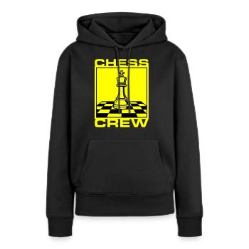 Schach Crew Verein - Frauen Premium Bio Hoodie - Schwarz - Vorne - Julia (174cm)