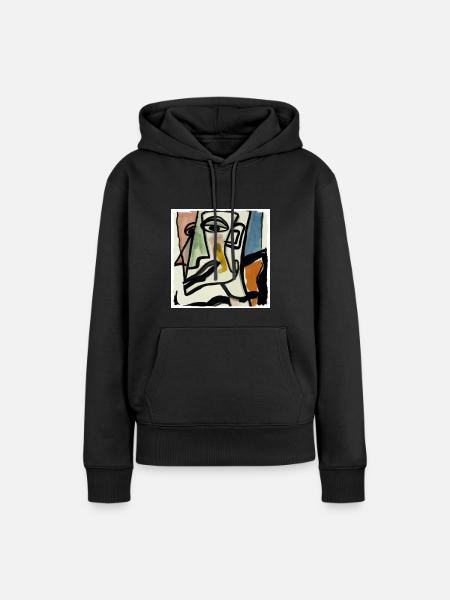 Brennpunkt - Frauen Premium Bio Hoodie - Schwarz