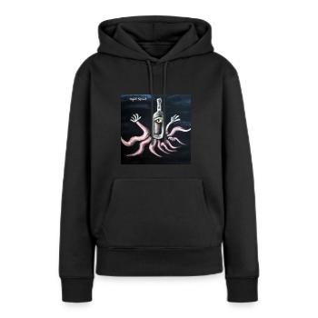 Night Sprint - Frauen Premium Bio Hoodie - Schwarz - Vorne - Julia (174cm)