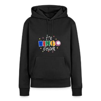 Bingo - Frauen Premium Bio Hoodie - Schwarz - Vorne - Julia (174cm)
